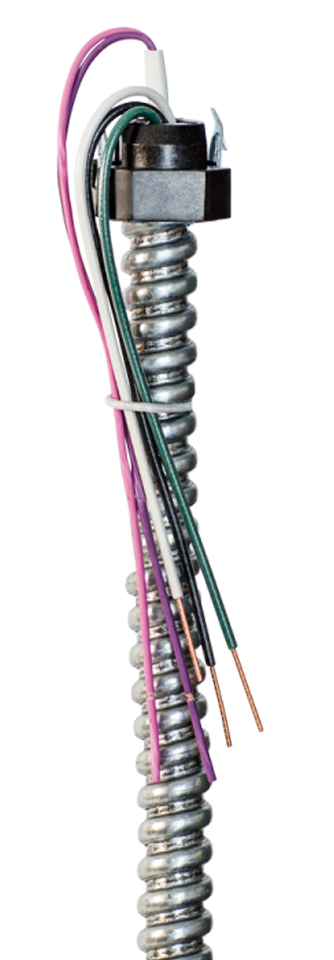 External Snap-In Connector - Die-Cast - ⅜" Conduit