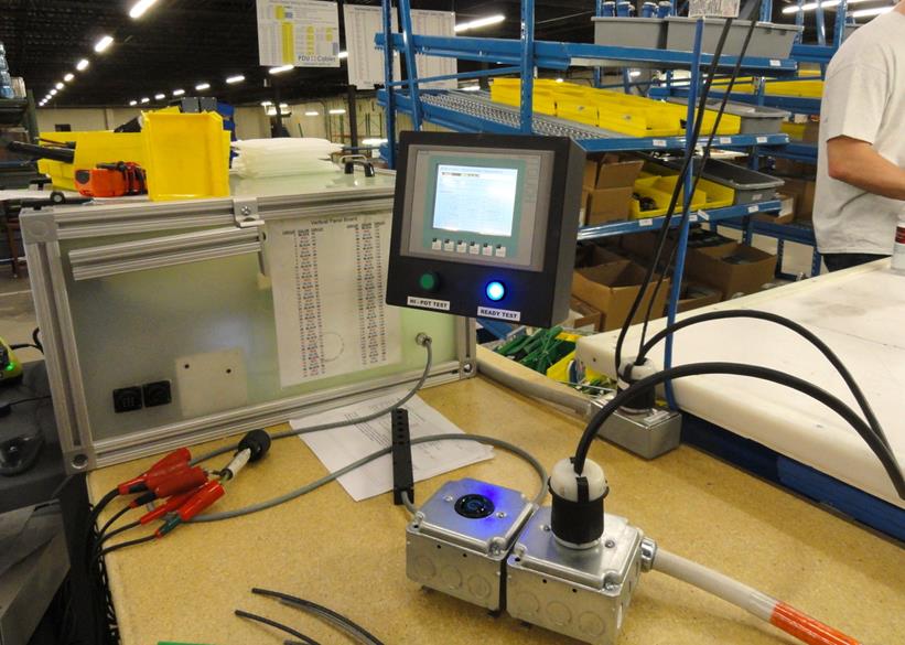 Hi-Pot Testing HiPot testing of data center power whips for insulation leakage, phase rotation, ground continuity Dielectric Withstand