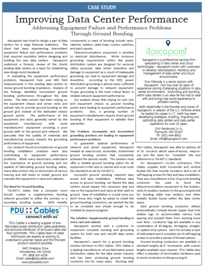 Itascapoint Ground Bonding Case Study