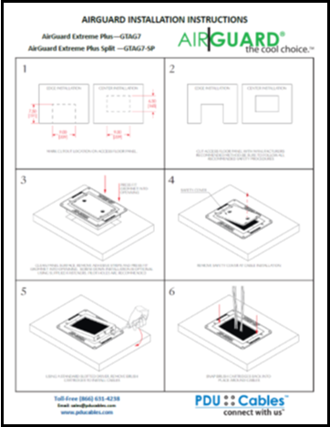 AirGuard Extreme Plus Split (GTAG7-SP) Installation Instructions